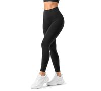 Risalti Women's Tummy Control Plus Covering Leggings, High Waist Contouring Stretch Microfibre Opaque Sports Leggings, Seamless - Made in Italy, Black, L-XL