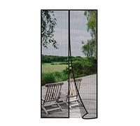 Risareyi Magnetic Fly Screens for Doors 100x245cm, Black Mesh Mosquito Net for Patio Door Fly Screen Curtain Closes Automatically Anti-Mosquito Bugs Insects for Reinforced
