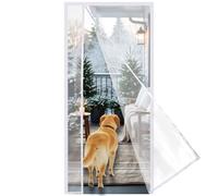 Risareyi Magnetic Thermal Insulated Door Curtain, 195x235cm, White