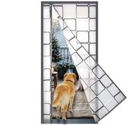 Risareyi Magnetic Thermal Insulated Door Curtain, 90x255cm, Grey