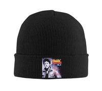 RISATERON Unisex Shakin Beanie Hat Soft Stevens Singer Knit Cuffed Caps Men Women Fisherman Beanie Winter Warm Skull Cap for Teens Boys Girls Fans Merch Gift Black