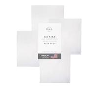 Risch Double-Sided All Clear Vinyl Menu Cover | Two-Sided 2 View Plastic Menu Holder | Slip in Top-Loading Cover | Wipeable, Reusable | 5.5” x 8.5” | Pack of 24