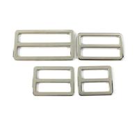 Risdany 10Pcs 25-50mm Metal Three-Way Sliding Ring Buckle, Adjustable Webbing Hook, Suitable for Shoulder Strap Diy Making Accessories,32mm