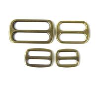 Risdany 10Pcs 25-50mm Metal Three-Way Sliding Ring Buckle, Adjustable Webbing Hook, Suitable for Shoulder Strap Diy Making Accessories,38mm