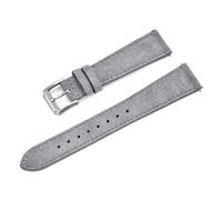 Risdany 18-22mm, Vintage Leather Strap with Quick-Release Function, Soft to The Touch, Suitable for Everyday Casual Wear.,Gray,22mm