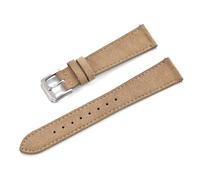 Risdany 18-22mm, Vintage Leather Strap with Quick-Release Function, Soft to The Touch, Suitable for Everyday Casual Wear.,Khaki,22mm