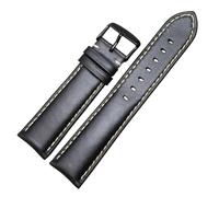 Risdany 18-24mm Handcrafted Vintage Leather Strap with a Durable Steel Pin Buckle, Long-Lasting and Suitable for Everyday Wear.,19mm