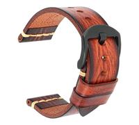 Risdany 20-22mm Men's Handcrafted Vintage Leather Strap, Equipped with Safety Pin Buckle, Replaceable Strap Parts, Classic Style,23mm