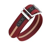 Risdany 20/22mm Wide, Nylon Canvas Watch Band, Durable and Lightweight, a Durable Replacement Accessory,Red Rice Red,20mm