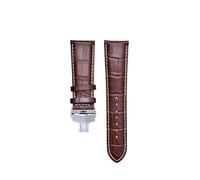 Risdany 21-24mm, Men's Leather Strap with Safety Pin Buckle, Universal Replacement Parts for Traditional Watch Series.,21mm