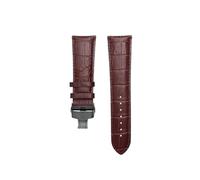 Risdany 21-24mm, Men's Leather Strap with Safety Pin Buckle, Universal Replacement Parts for Traditional Watch Series.,18mm