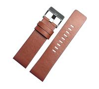 Risdany 26-32mm, Men's Widened Leather Watch Strap, Pin Buckle, Casual Style, Replaceable Universal Strap, Suitable for Heavy Watch Cases,32mm