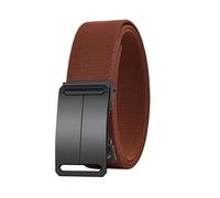 Risdany Men's Elastic Belt Nylon Woven Belt Casual Woven Belt,Coffee,3.8×120cm