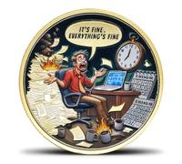 Rise Above Chaos and Adversity Challenge Coin Humorous Office Life Coin