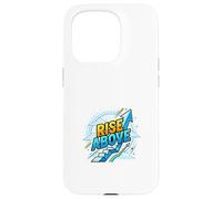 Rise Above Growth Mindset Motivation Design Case for iPhone 15 Pro