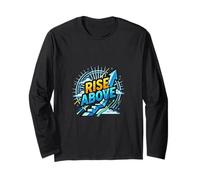 Rise Above Growth Mindset Motivation Design Long Sleeve T-Shirt