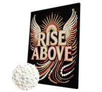 Rise Above Letters DIY Framed Pearl Painting Kit 11.81x15.75inch