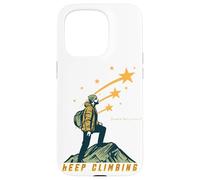 Rise Above Mountain Peak Silhouette Inspiration Case for iPhone 15 Pro