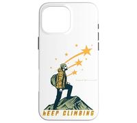 Rise Above Mountain Peak Silhouette Inspiration Case for iPhone 16 Pro Max