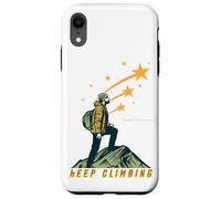 Rise Above Mountain Peak Silhouette Inspiration Case for iPhone XR