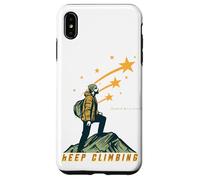 Rise Above Mountain Peak Silhouette Inspiration Case for iPhone XS Max