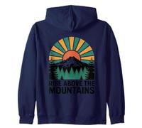 Rise above the mountains Zip Hoodie