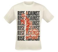 Rise Against Flame T-Shirt off white XXL