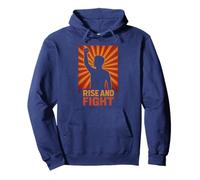 Rise And Fight Inspirational Empowerment Motivation Pullover Hoodie