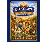 Rise and Learn Curriculum: Unit 6 Mixed Short Vowel Review Workbook: CVC Word Practice, Short Vowel Reading, and Mixed Vowel Phonics Activities for ... Grade (Rise & Learn Curriculum Early Grades)