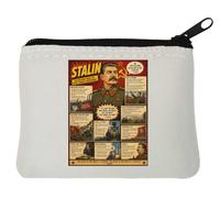 Rise and Rule of Soviet Leader Neoprene Coin Purse Pouch 10x11cm White