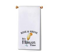 Rise and Shine It's Mimosa Time Kitchen Towel The Mimosa Cocktail Lovers Towel Day Drinker Brunch Gift Mimosa Gifts（Mimosa Towel UK）
