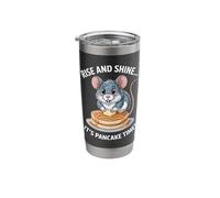 Rise and Shine It's Pancake Time Mouse Lovers Breakfast Fun Stainless Steel Insulated Tumbler