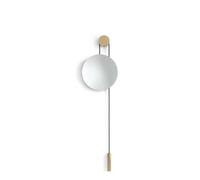 New Works mirror Rise and Shine, brass, Ø 45 cm, glass