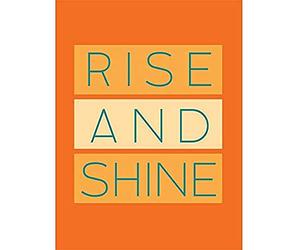 Rise and Shine Orange Canvas Wall Art Print