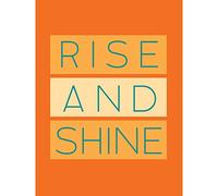 Rise and Shine Orange Large Canvas Wall Art Print