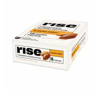 Rise Bar Non-GMO, Gluten Free, Soy Free, Real Whole Food, Whey Protein Bar (20g), No Added Sugar, Almond Honey High Protein Bar with Fiber, Potassium, Natural Vitamins & Nutrients 2.1oz, (12 Count)