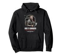 Rise & Conquer Viking Warrior Forge Your Legacy Design Norse Pullover Hoodie