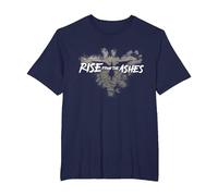 Rise from The Ashes Inspirational Cool Quotes Graphic Design T-Shirt, Men's Big and Tall, Navy Blue, 2X Tall