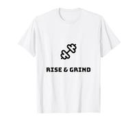 Rise & Grind Motivational Design T-Shirt