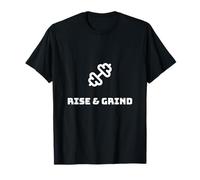 Rise & Grind Motivational Design T-Shirt