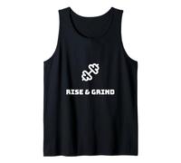 Rise & Grind Motivational Design Tank Top