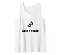 Rise & Grind Motivational Design Tank Top