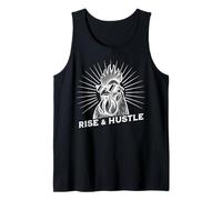 Rise & Hustle Funny Hustler Entrepreneur Grind Quote Tank Top