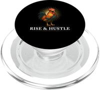 Rise & Hustle Hard Work Grind Quote Funny Hustler PopSockets PopGrip for MagSafe
