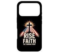Rise In Faith The Turning Point Christian Patriotic Cross Case for iPhone 17 Pro