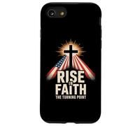 Rise In Faith The Turning Point Christian Patriotic Cross Case for iPhone SE (2020) / 7/8