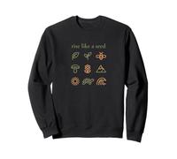 Rise Like A Seed Minimal Eco Nature Inspired Aesthetic Sweatshirt