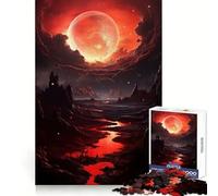 Rise Of The Blood Moon Jigsaw Puzzle for Teenagers 1000 Pieces Boost Memory Relaxing Fun Premium Cut Stylish Gift (38x26cm)