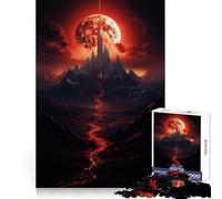 Rise Of The Blood Moon Jigsaw Puzzles for Adults 1000 Pieces Brain Skill Relaxed Mind Exact Edge Art Collection Piece (38x52cm)