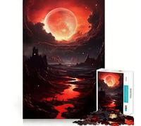 Rise Of The Blood Moon Jigsaw Puzzles for Adults1000 Pieces Mind Skill Toy Quiet Hobby Design Assembly (50x75cm)